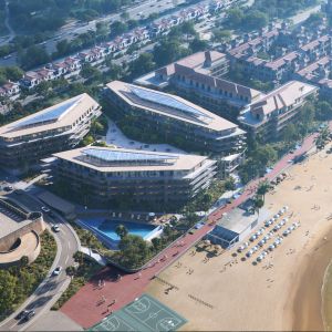 Manilva Beach, 3-Zimmer-Wohnung in einer Anlage direkt am Strand mit direktem Meerblick