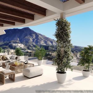 Penthouse mit 2 Schlafzimmern und privatem Pool in El Real de la Quinta