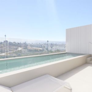 Estepona West, New four-bedroom villa close to the beach and to a golf course