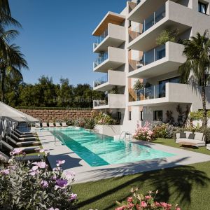 Estepona Ciudad, Apartamento de 3 dormitorios en complejo de 43 viviendas en Estepona
