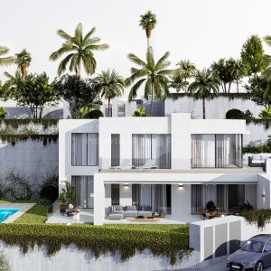 Four-bedroom villa with fantastic sea views in Mijas Pueblo
