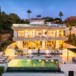 Marbella East, Villa Ember, exclusive property with modern design and spacious terraces