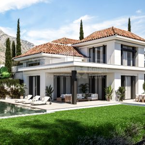 Lomas del Rey, Moderne Villa mit 4 Schlafzimmern und drei Ebenen an der Goldenen Meile