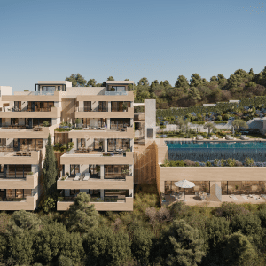 Los Altos de los Monteros, Bajo de tres dormitorios con vistas al mar en el este de Marbella