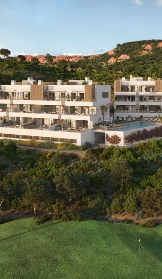 Apartamentos junto al golf con vistas panorámicas en La Cala de Mijas