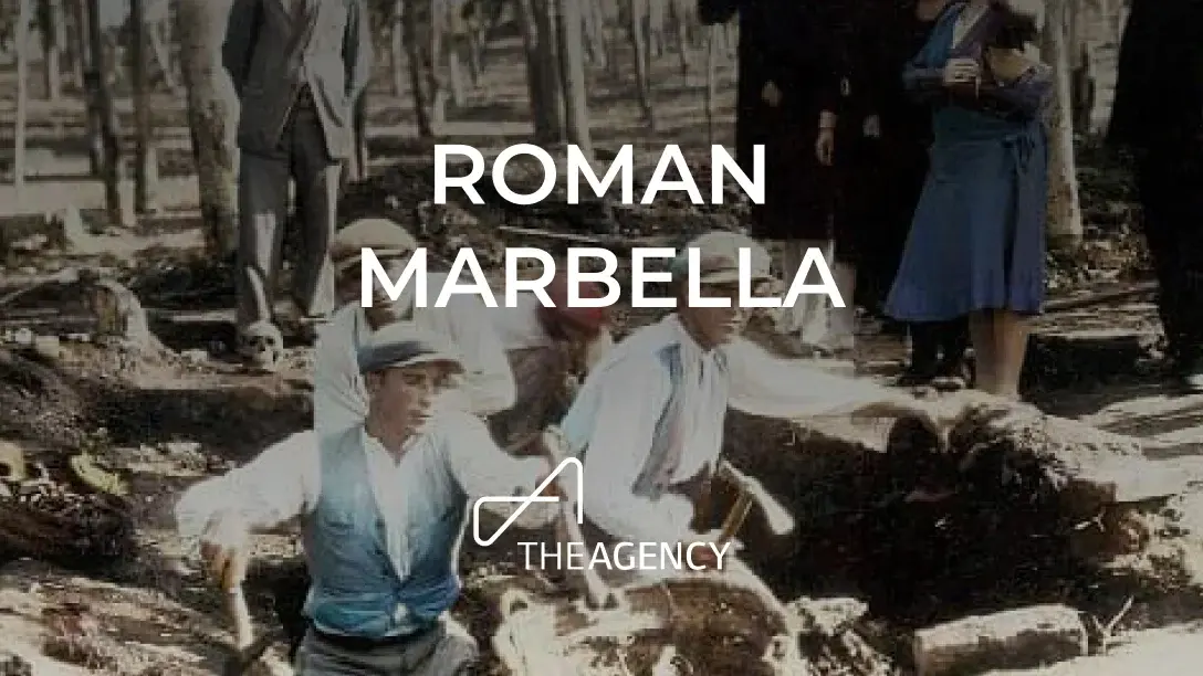 archeologist in Marbella with text overlay 'Roman Marbella' for featured image for the article 