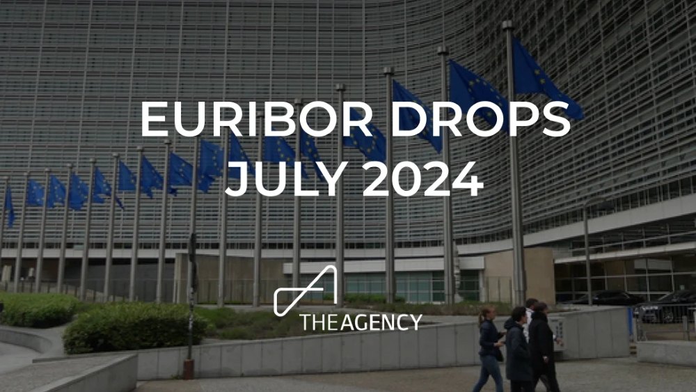 European Commission building with EU flags, with text overlay
