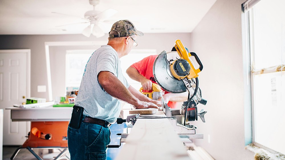 workes at work renovating a house, featured image for the article