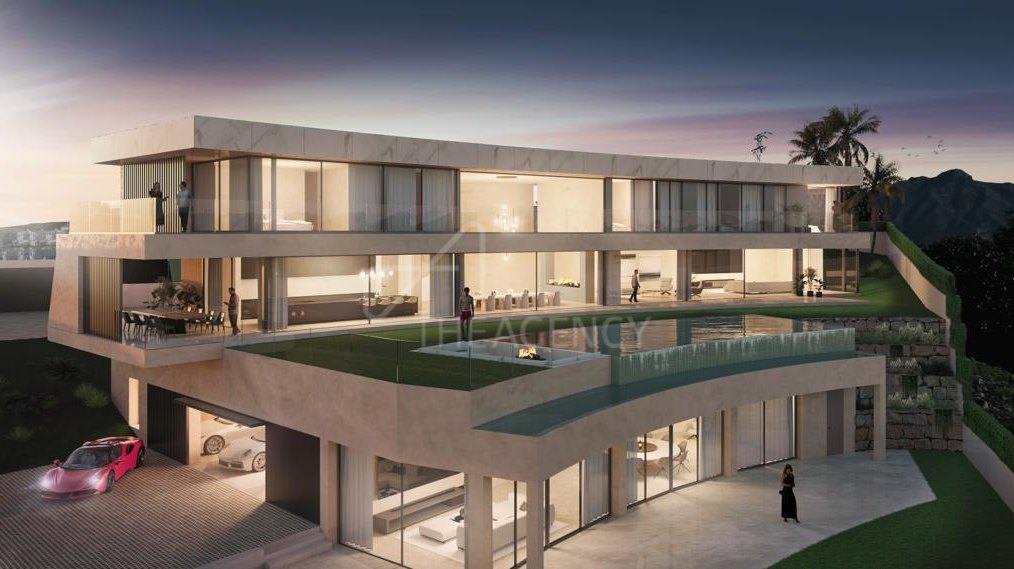 Stunning Modern Villa with Breathtaking Views currently Under Construction in La Alquería, Benahavís