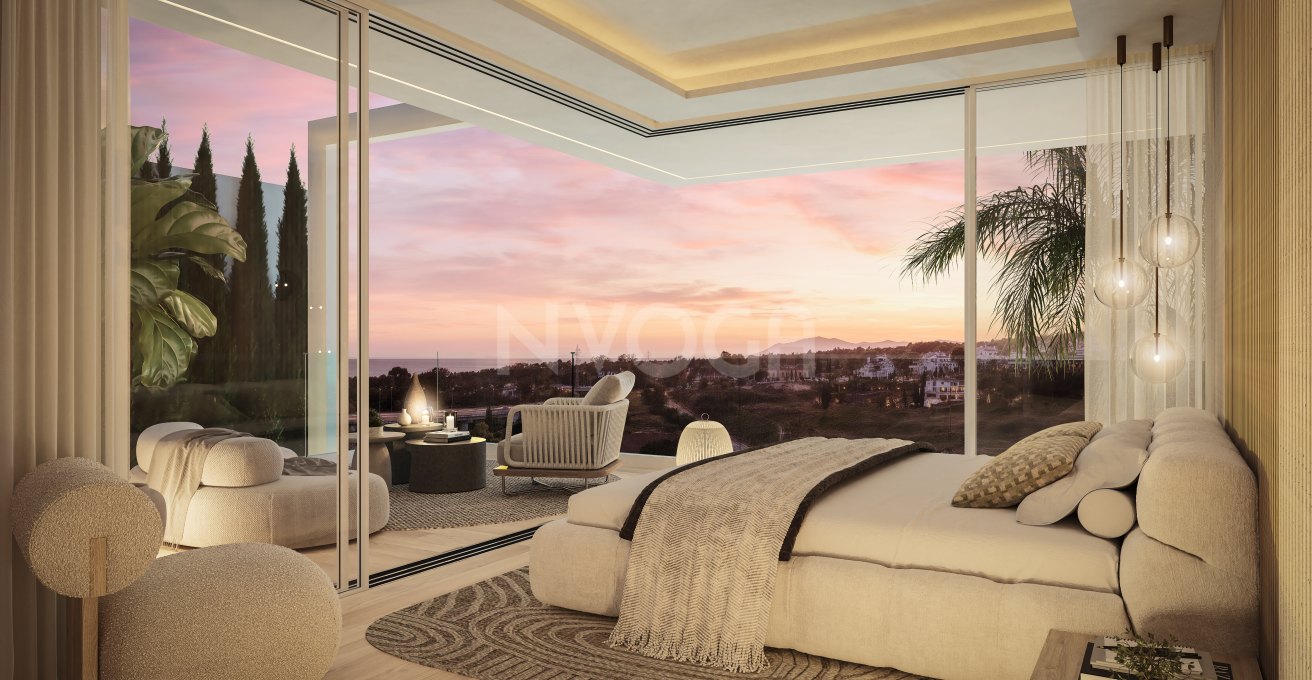Villa de lujo en Marbella, zona Valdeolletas, con piscina privada y vistas al mar