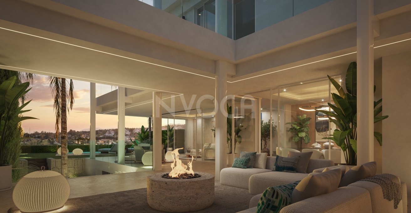 Villa de lujo en Marbella, zona Valdeolletas, con piscina privada y vistas al mar