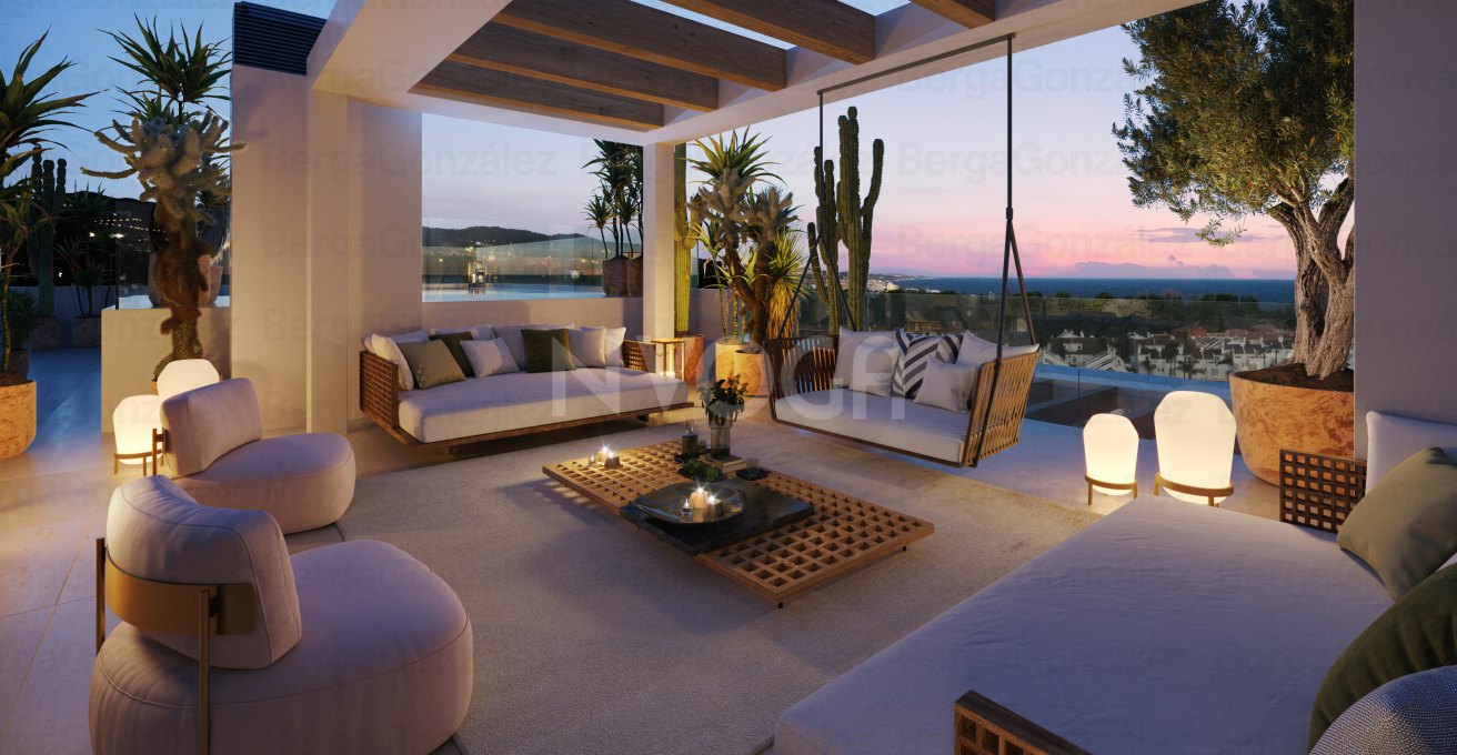Ático de 4 dormitorios en EARTH - vida de lujo en Marbella Milla de Oro - En Construcción