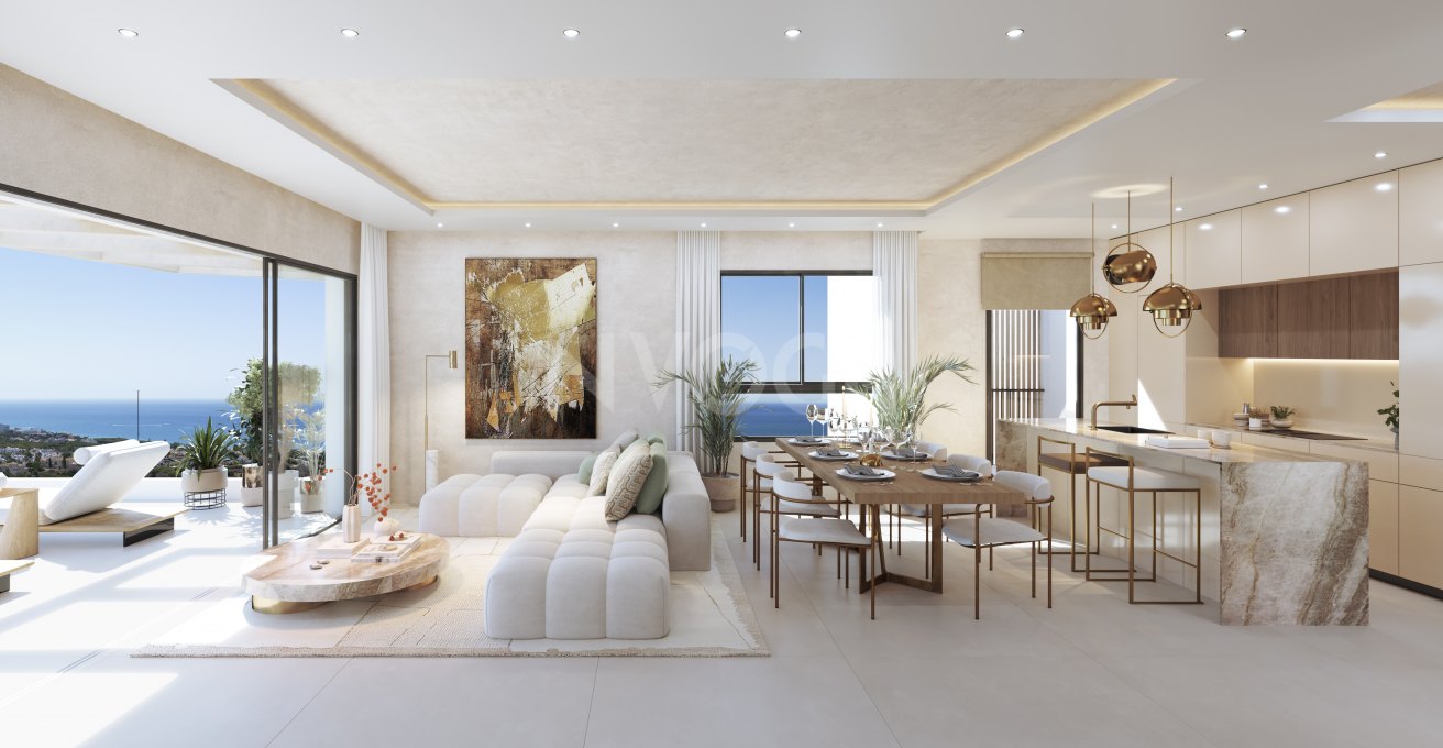 Incredible first floor apartment, 4 bedrooms and 4 bathrooms with an expectacular view to the sea