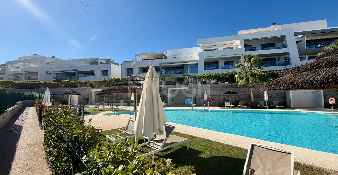 Spectacular new-build apartment with a private garden in Vanian Gardens, Estepona.