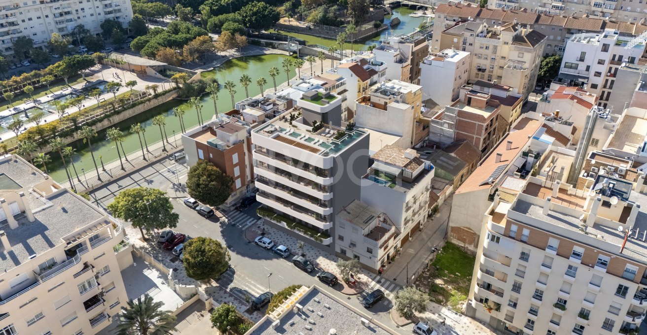 Milabeka, an exclusive boutique development of 10 contemporary residences just 200 metres from the beach in Málaga.