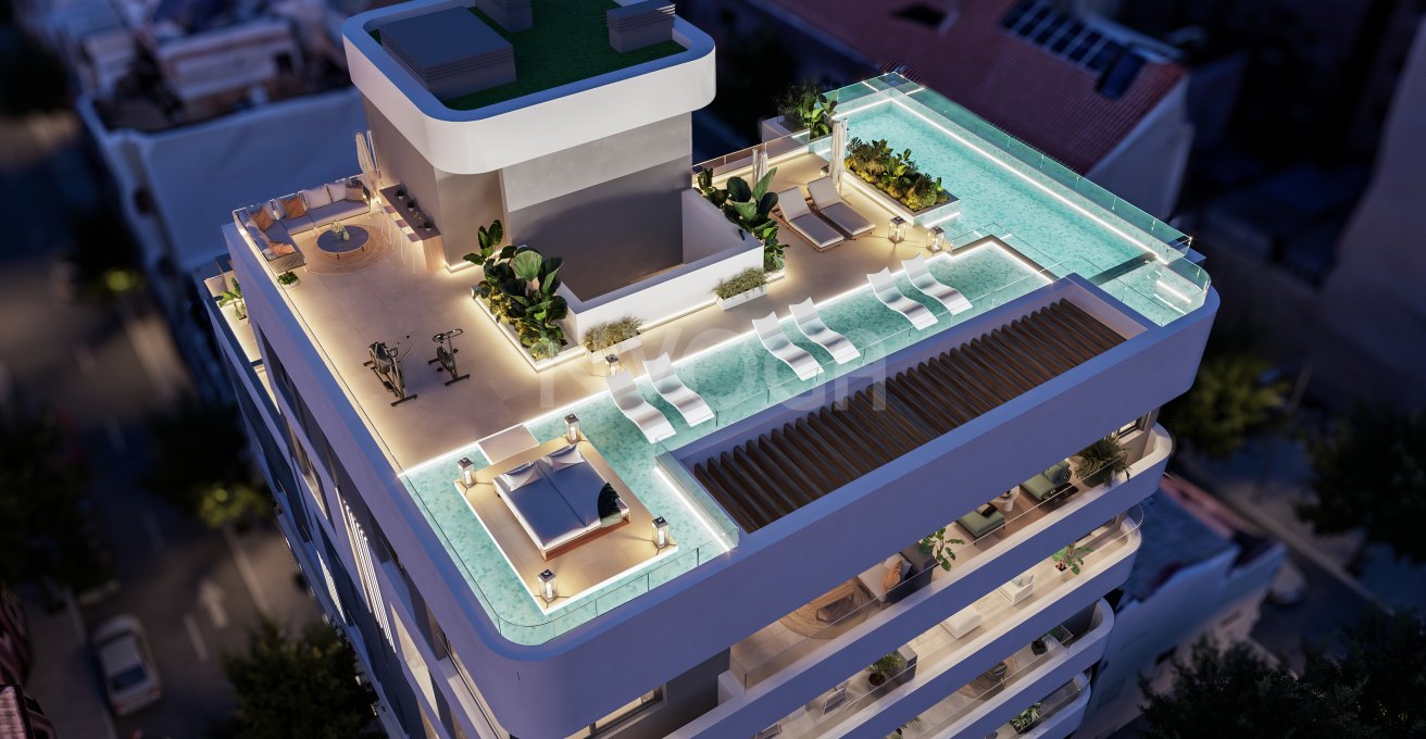 Milabeka, an exclusive boutique development of 10 contemporary residences just 200 metres from the beach in Málaga.