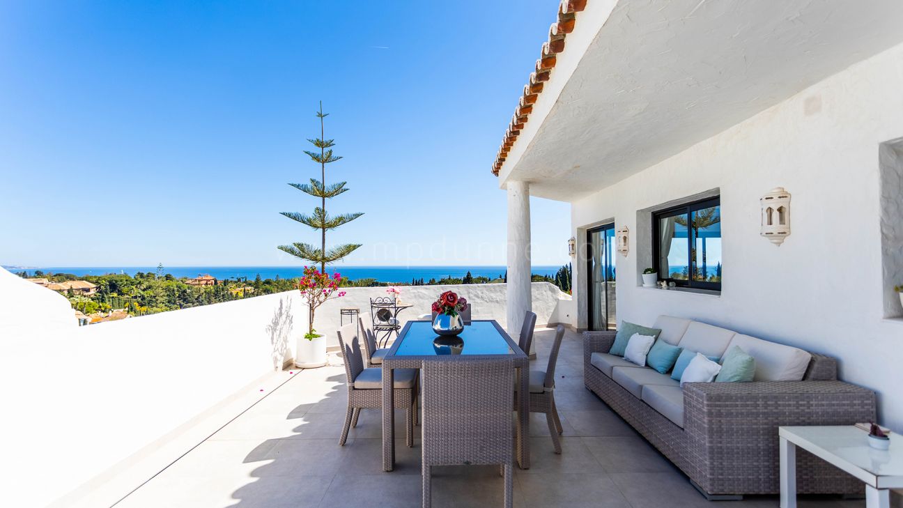 Penthouse mit Panoramablick auf Meer und Berge, Coto Real, Marbella Goldene Meile