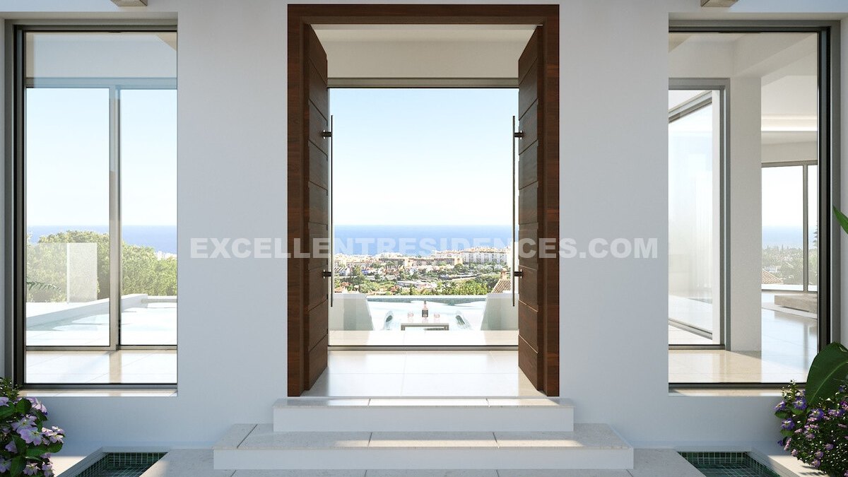 Exceptional villa development opportunity on 943m² plot in prestigious La Montúa, Marbella - partial construction completed.