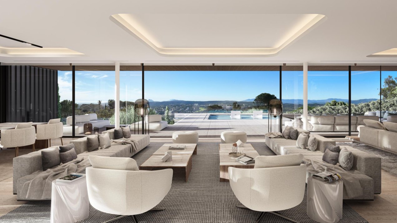 Architectural villa with Infinity pool and panoramic sea views in La Reserva, Sotogrande