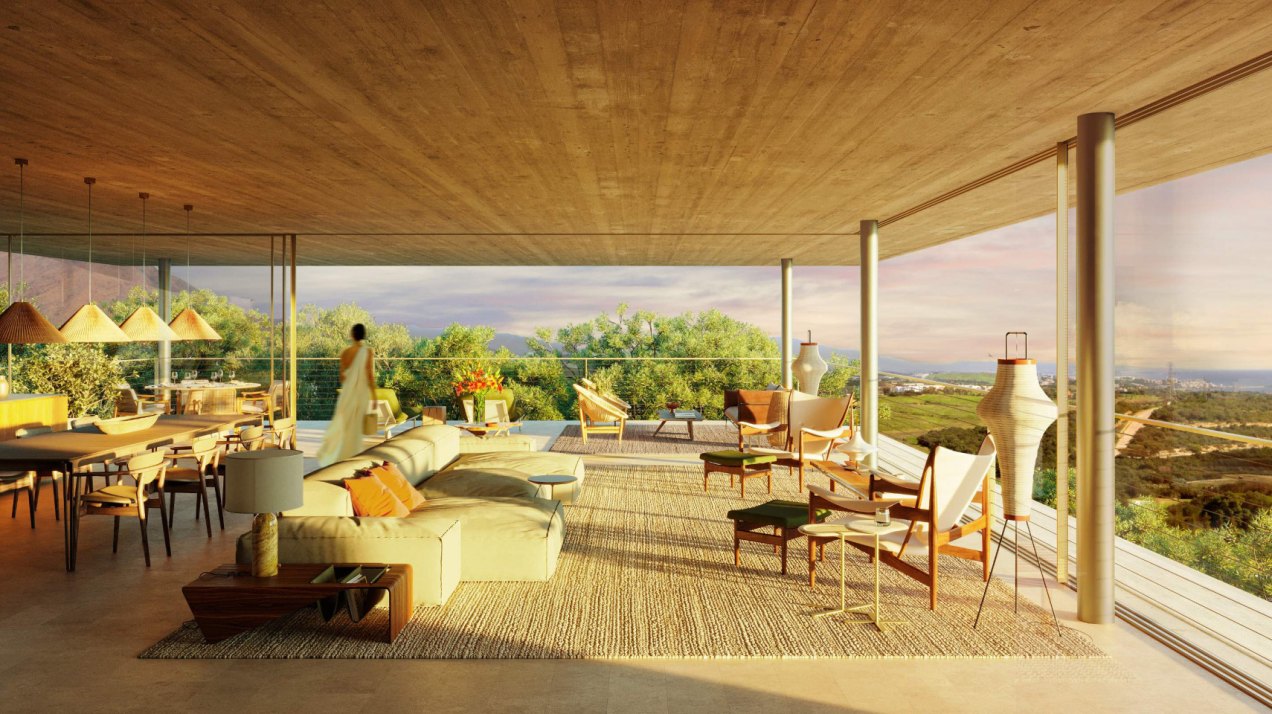 Sophisticated penthouse with panoramic views in the exclusive Finca Cortesín residences, Spain