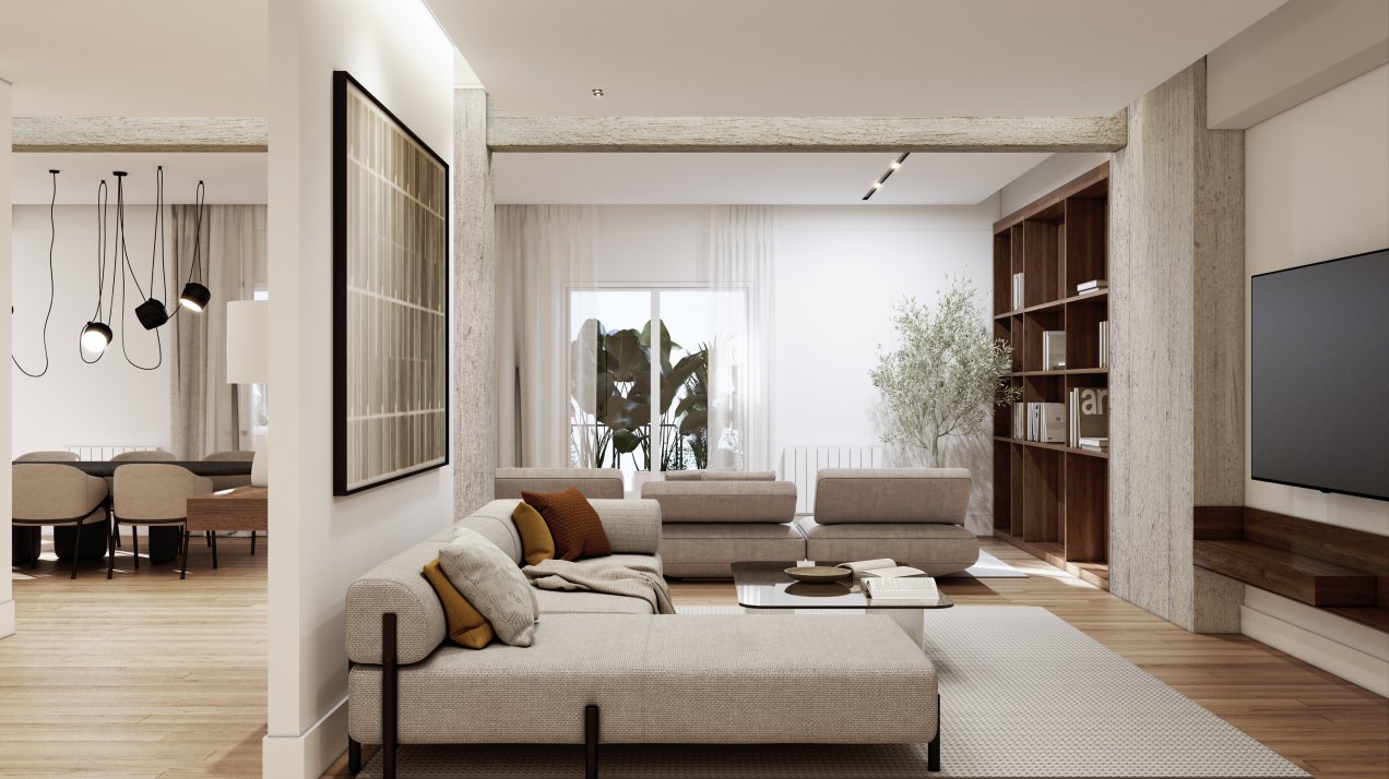 Impresionante vivienda reformada con diseño moderno en una de las calles mas dinámicas de la ciudad