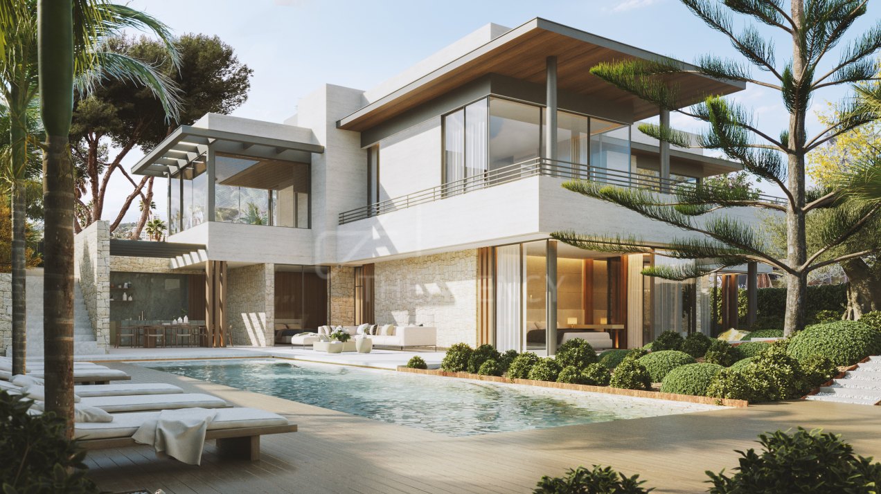 Modern masterpiece villa in La Carolina, Marbella Golden Mile.