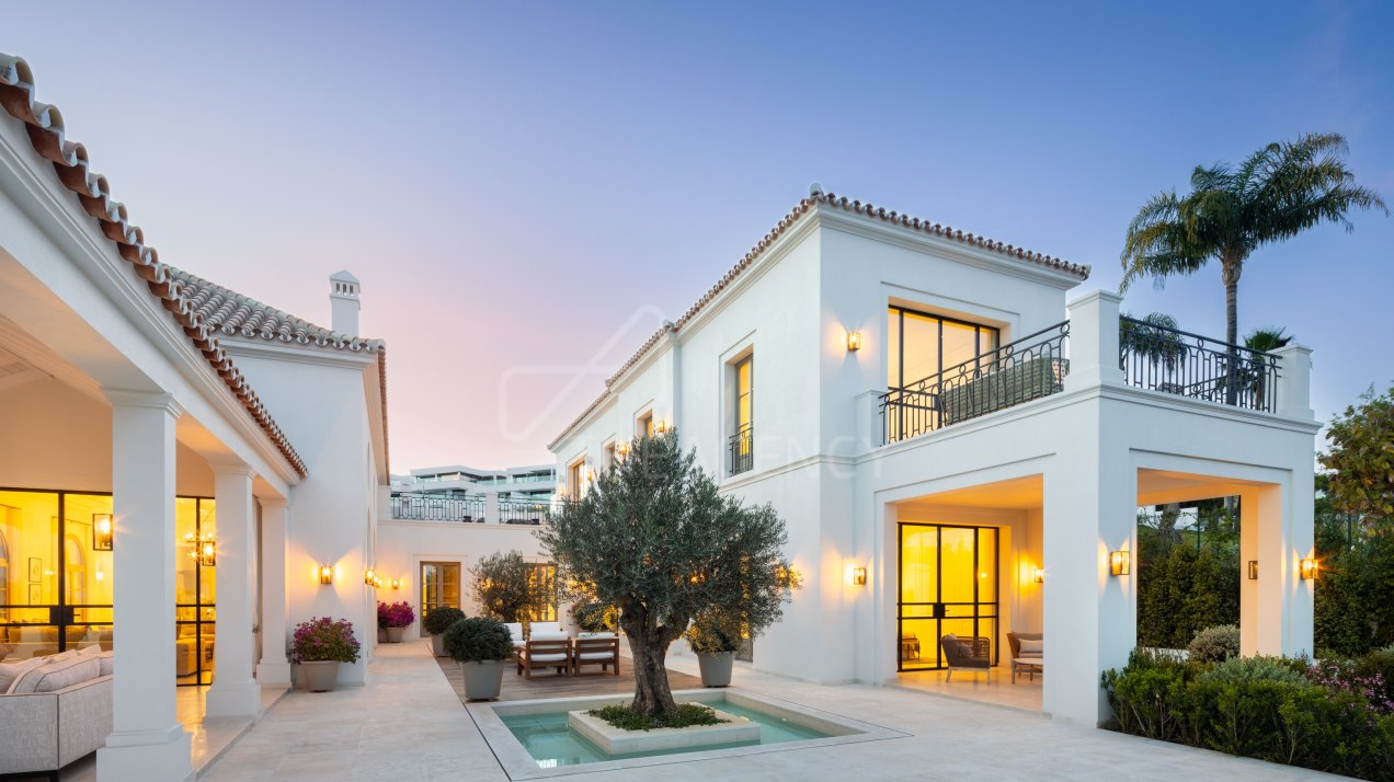 Villa in La Cerquilla blends French provincial charm with modern amenities, Nueva Andalucia, Marbella