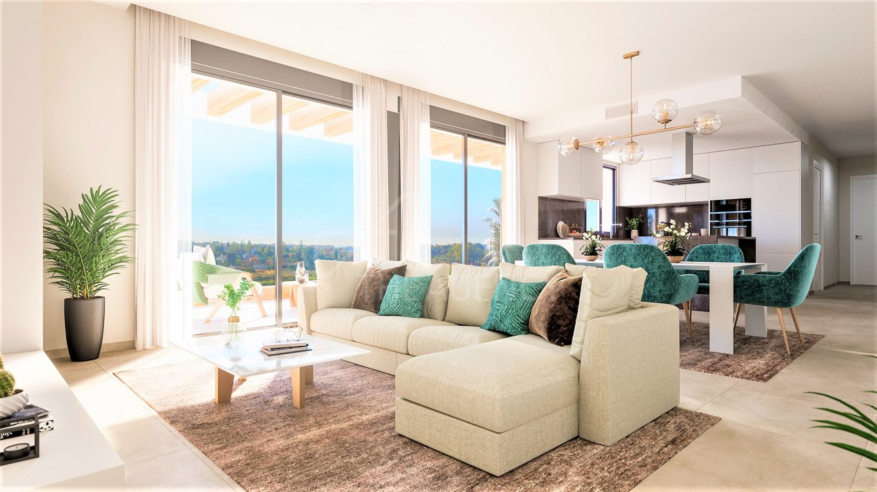 Luxury Ground Floor Apartment with Sea Views in Atalaya, Estepona