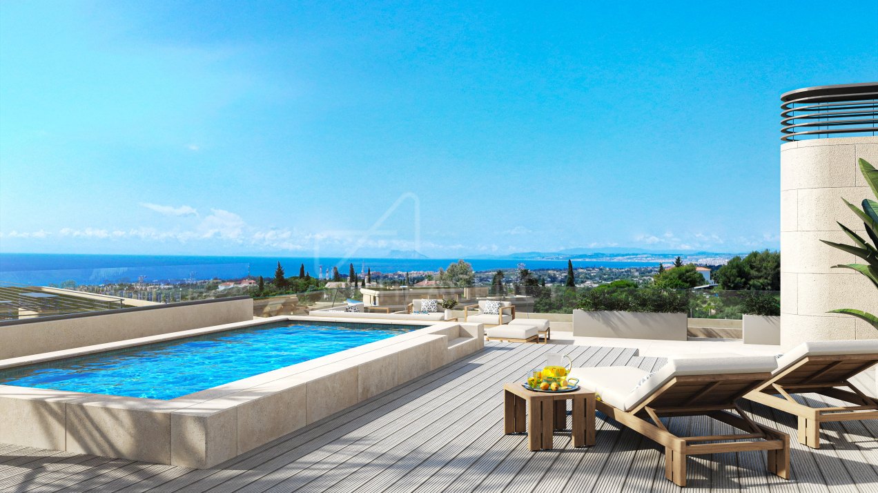 Modern Penthouse with spacious terrace & Panoramic Views – New Golden Mile, Estepona