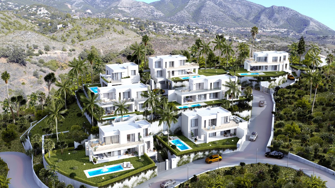 Exclusive Four-Bedroom Villas with Spectacular Views in Mijas Pueblo