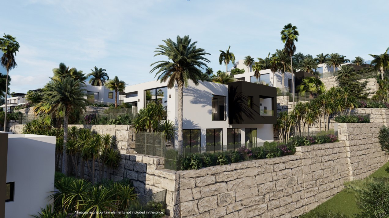 Designer villas with splendid views next to the charming village of Mijas