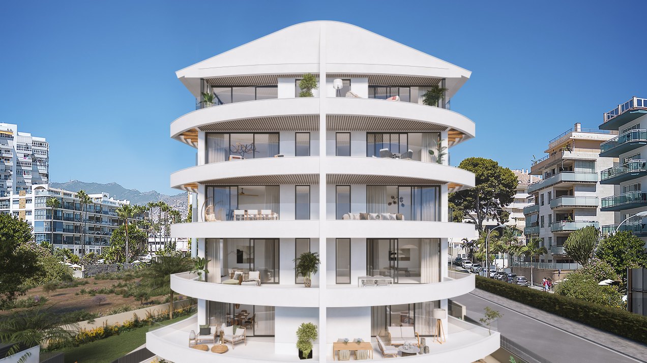 Original boat-shaped building next to Puerto Marina, Benalmádena costa