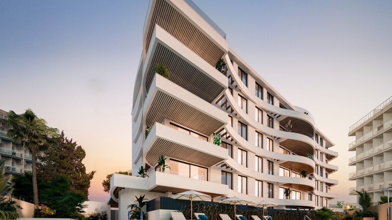 Original boat-shaped building next to Puerto Marina, Benalmádena costa