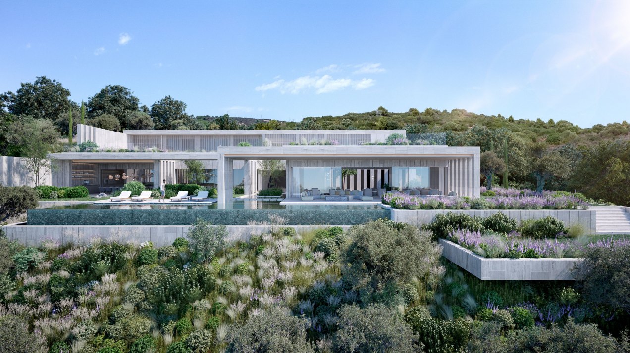 Increíble villa de proyecto nuevo de arquitectura bioecológica en Sotogrande
