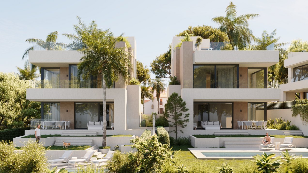 Moderna y lujosa villa de proyecto nuevo en Marbella Este