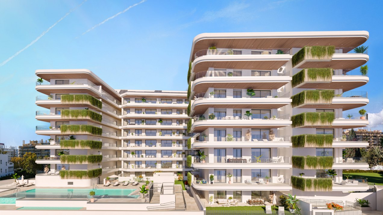 Luminoso apartamento con servicio de concierge junto al mar en el centro de Fuengirola