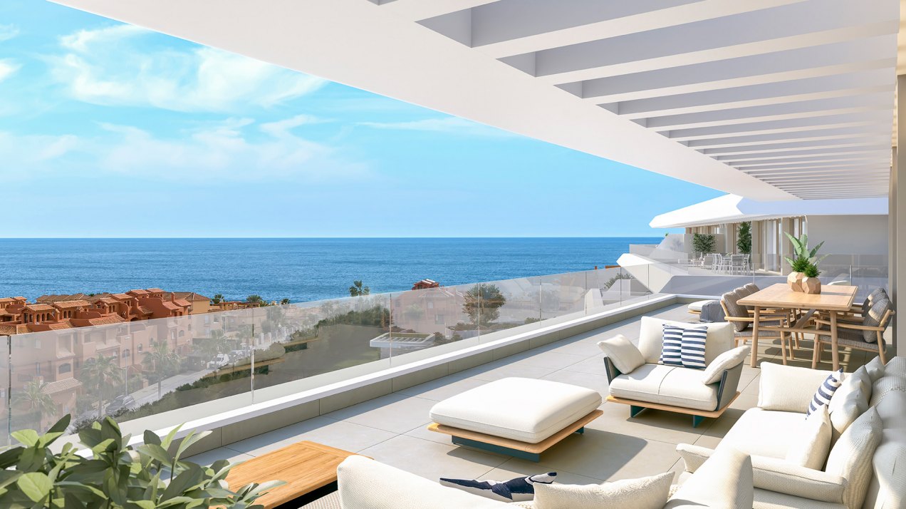 Exceptional modern new construction penthouse with stunning sea views in Estepona