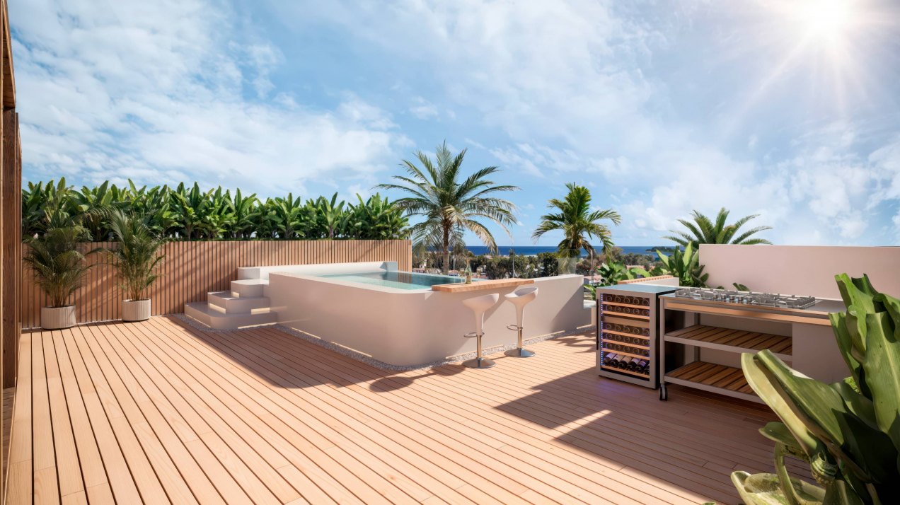 Penthouse in new development area in San Pedro de Alcántara, with private pool, Marbella