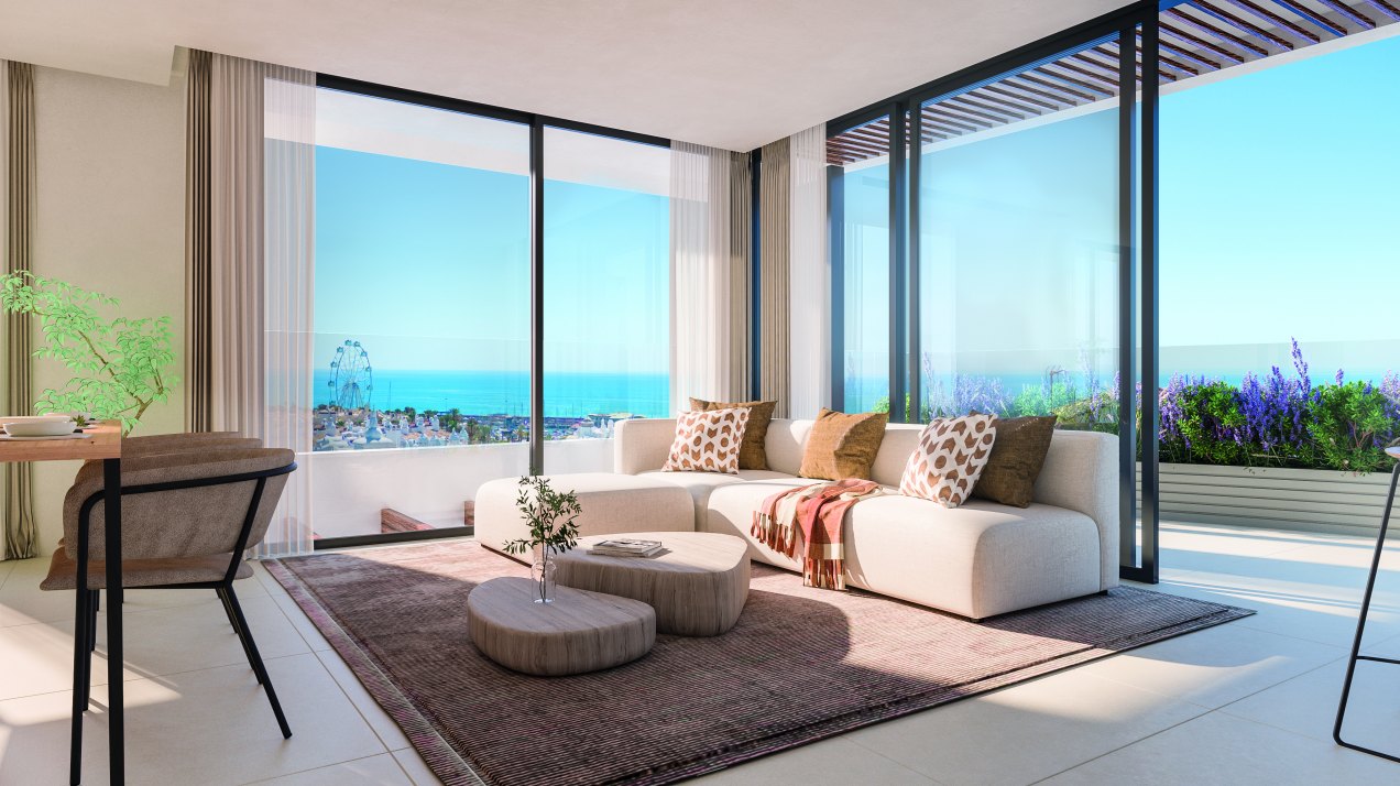 Modern penthouse with front sea views next to Puerto Marina, Benalmadena, Málaga