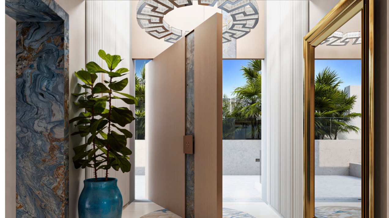 An iconic custom residence featuring Versace home design in Ocho de Oro, Marbella