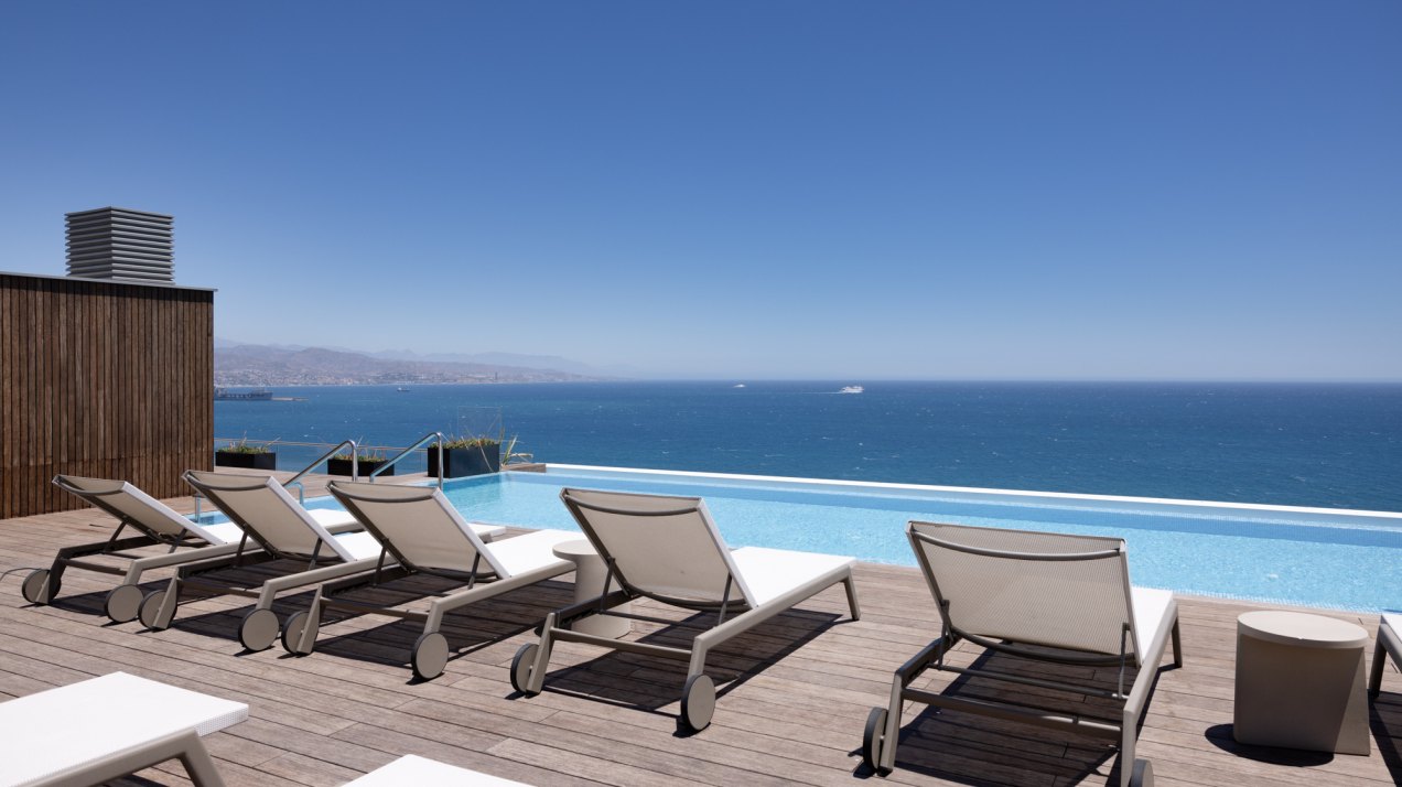 Incredible new built apartment front beach line with amazing views in Málaga Towers, Málaga