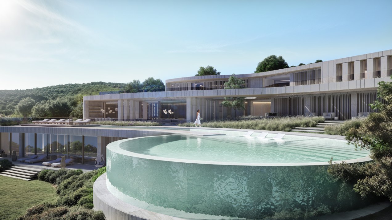 Lujoso proyecto de villa bioclimática en La Reserva de Sotogrande, Sotogrande
