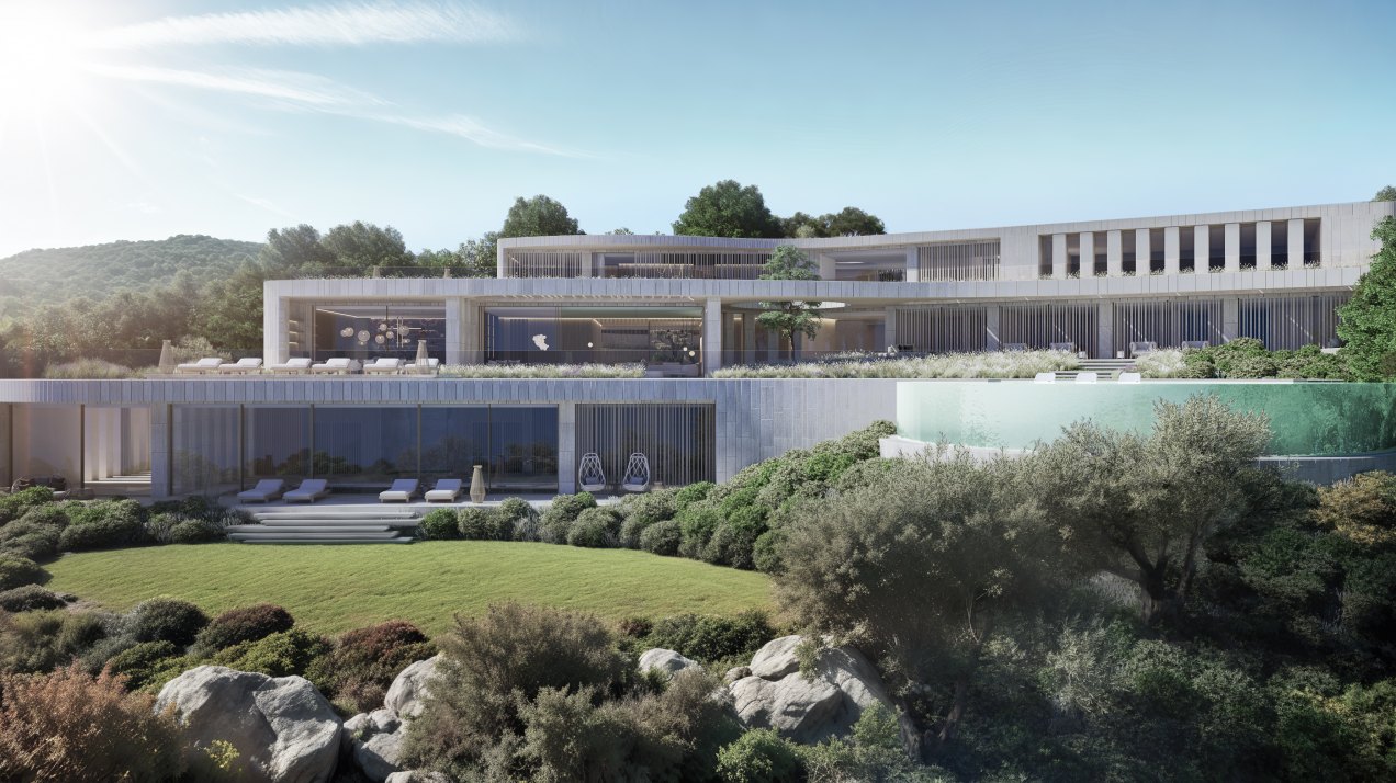 Lujoso proyecto de villa bioclimática en La Reserva de Sotogrande, Sotogrande