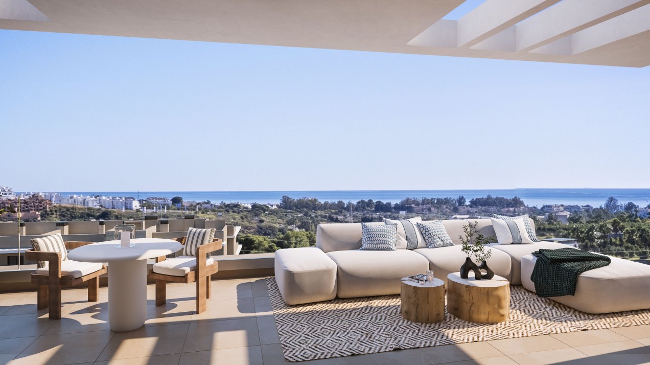 Splendid newly built penthouse with sea views in Estepona