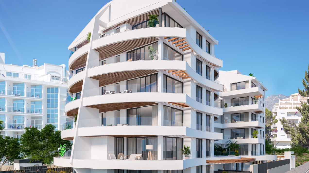 Apartment boat-shaped building next to Puerto Marina, Benalmádena