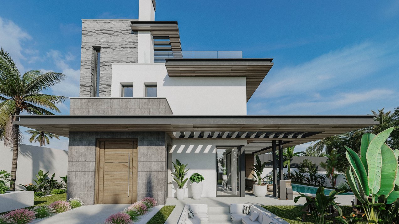 Villa with large swimming pool in spectacular gated complex
