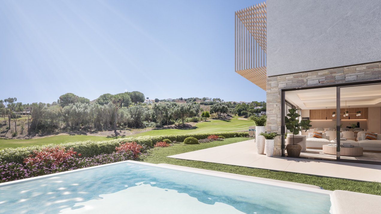 Adosado dúplex con vistas a campo de golf y servicio de concierge
