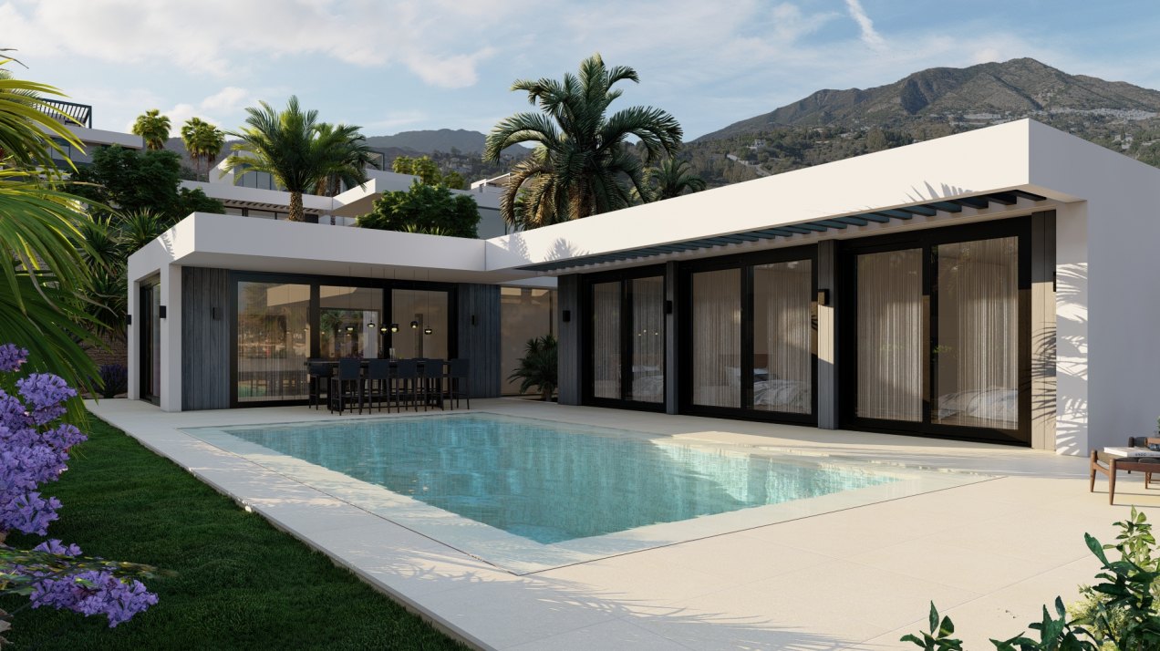 Villa de diseño con espléndidas vistas en encantador pueblecito típico andaluz, Mijas