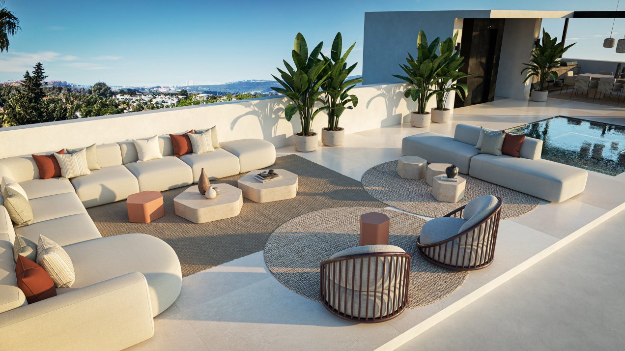 New villa project on the New Golden Mile in Bel Air, featuring a contemporary and elegant style