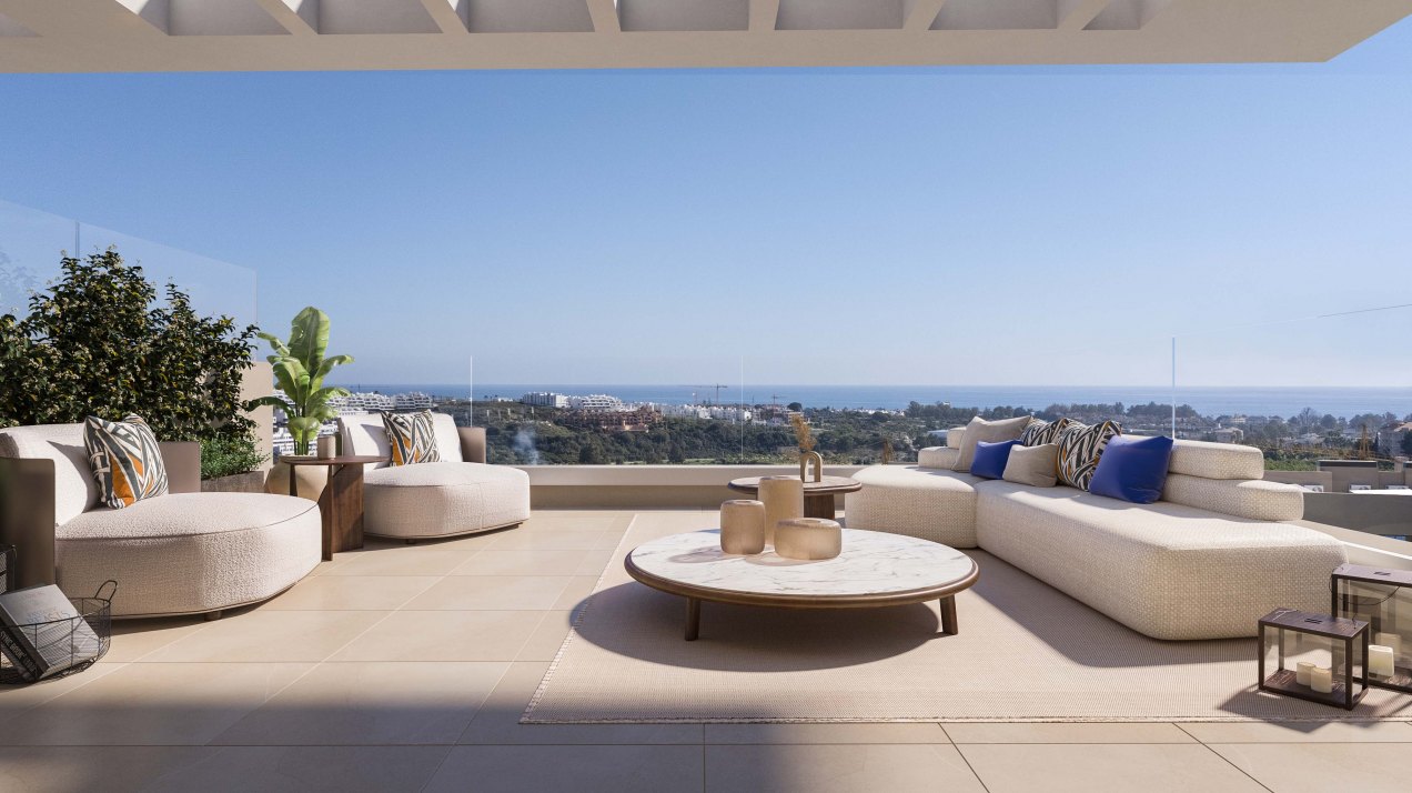 Splendid newly built penthouse with sea views in Estepona